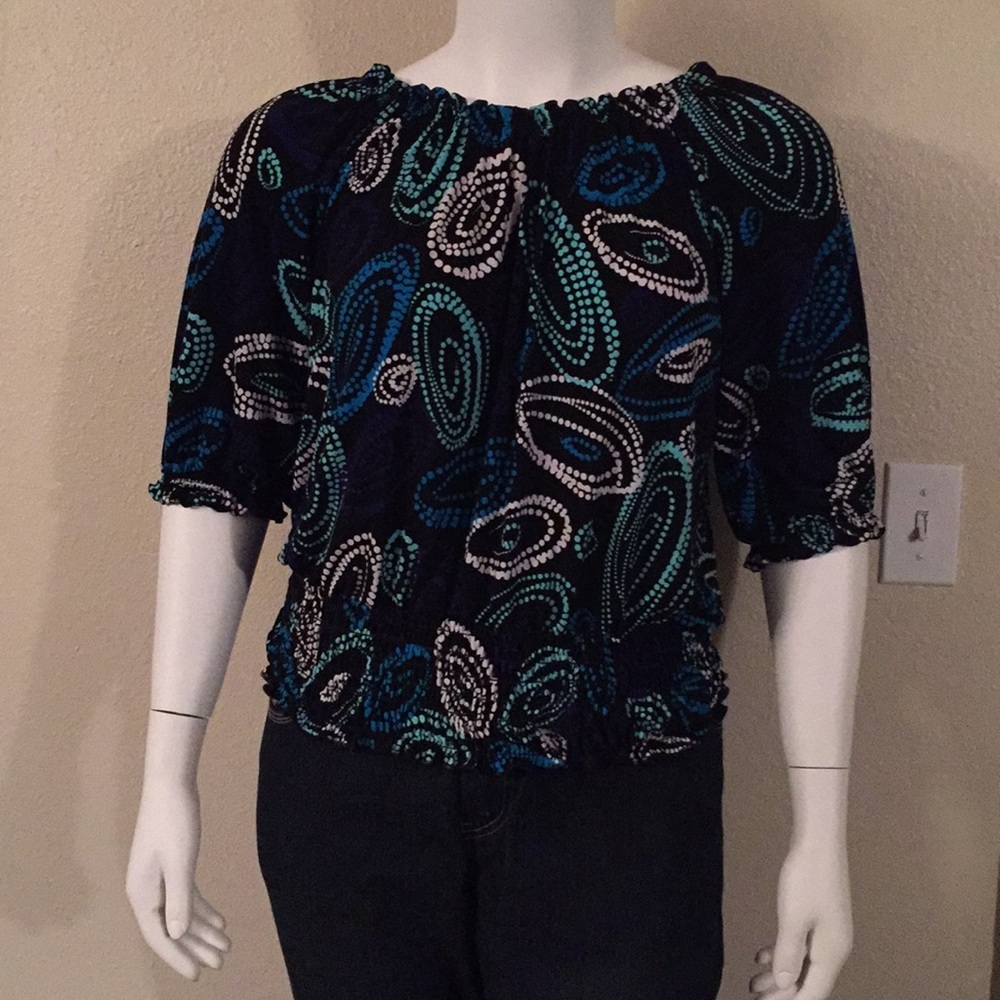 Fun polkadot print blouse